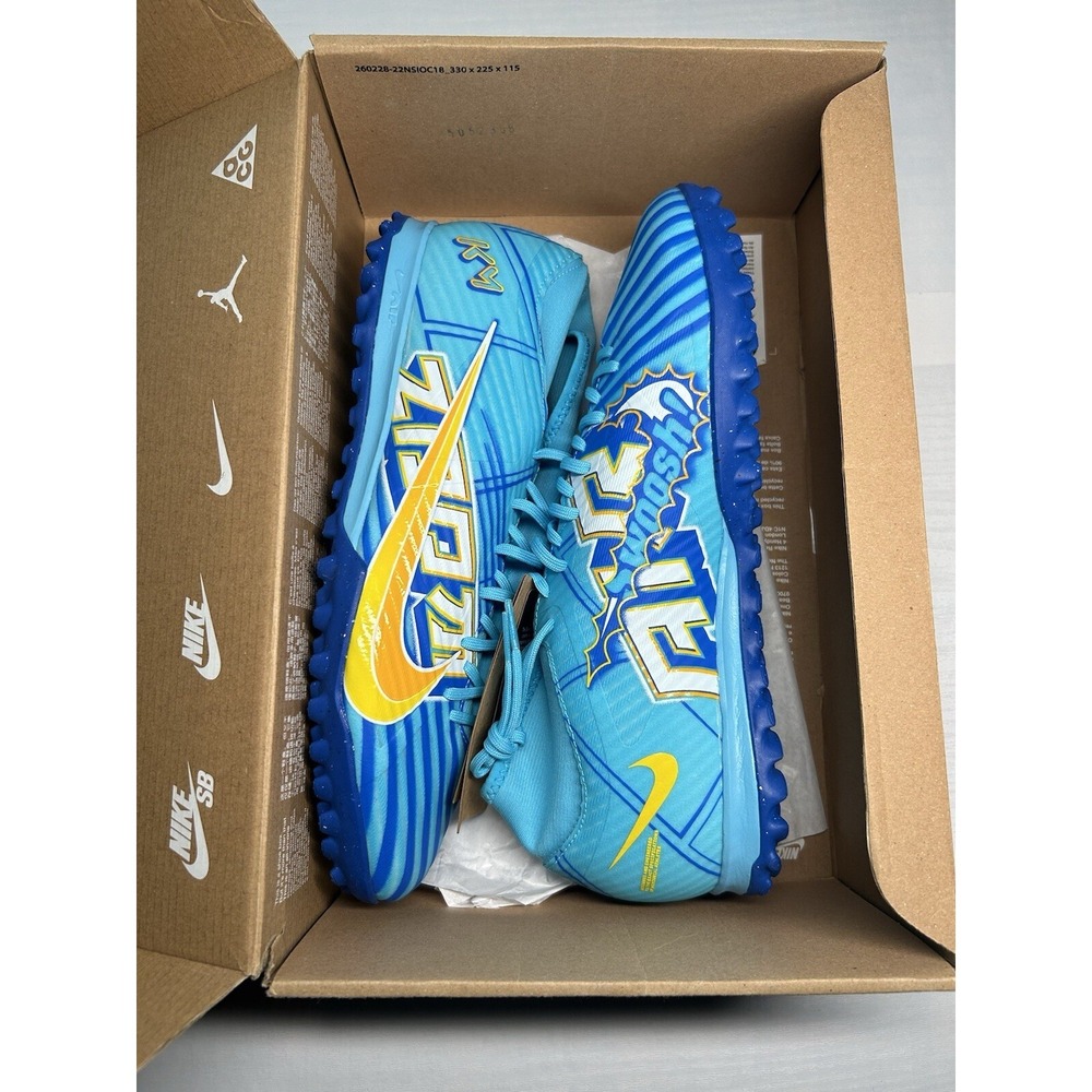 Nike Zoom Superfly 9 Academy TF Baltic Blue - Size 11.5 - DO9347 400 - New - Picture 2 of 5